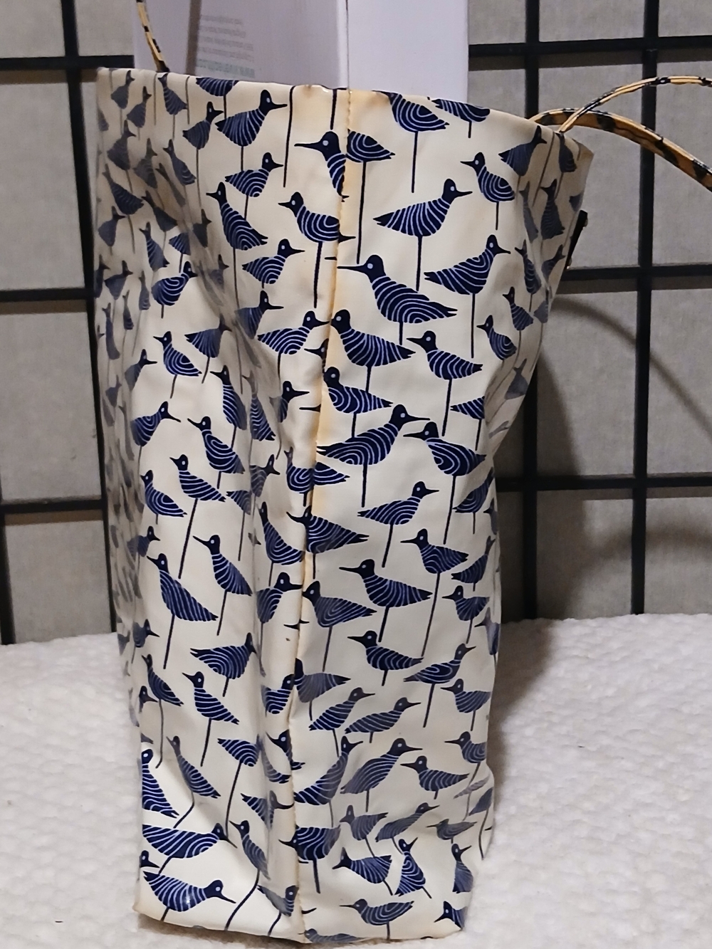 kate spade New York Navy & Cream Bird-Print Tote Bag - Picture 10 of 11